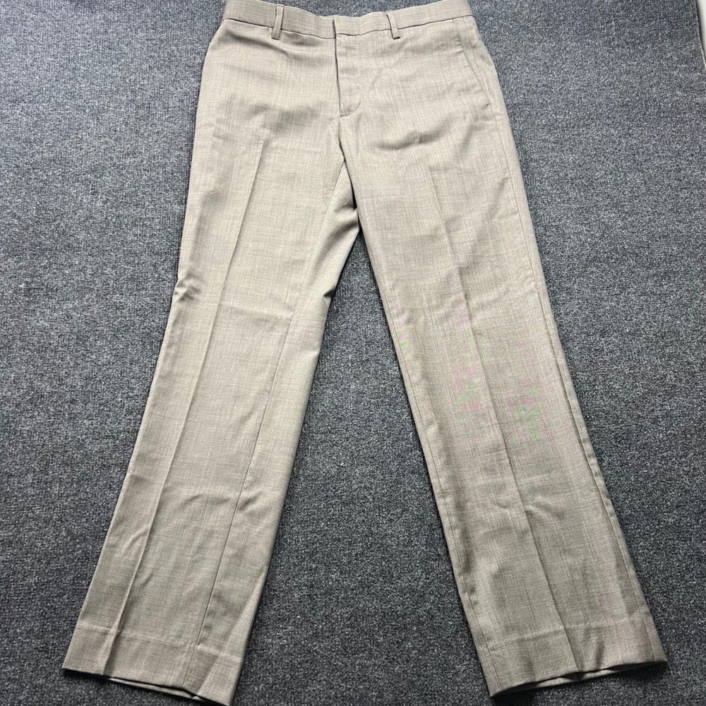 Banana Republic Classic Fit Wool Blend Dress Pants Taupe Brown 33x32 Mens